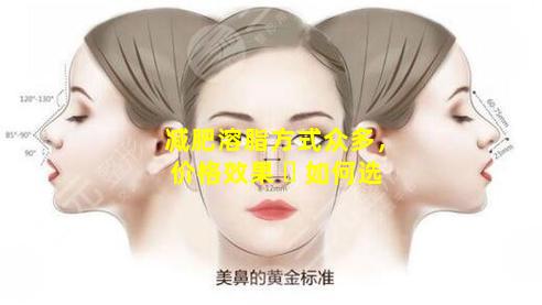 减肥溶脂方式众多，价格效果 ☘ 如何选
